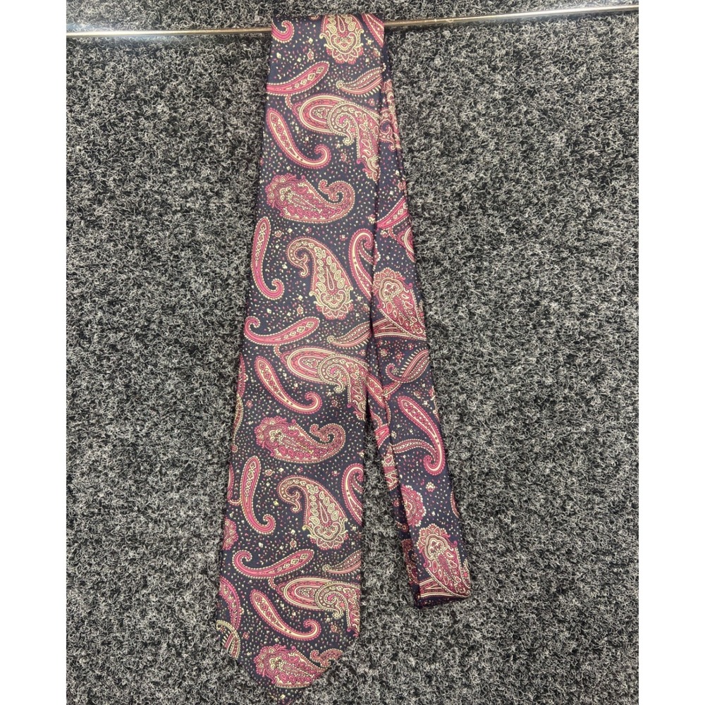 Gant Necktie Mens OS Blue Pink Paisley Silk Classic Formal Business Preppy Tie